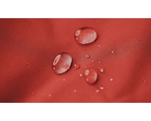 Close-up van waterdruppels op waterafstotende stof