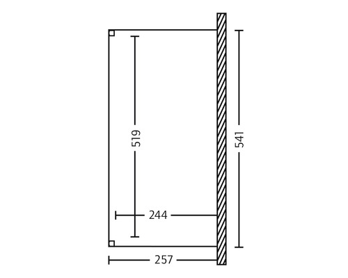 Technische tekening met maataanduidingen