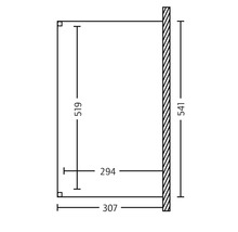 Technische tekening met maatvoering