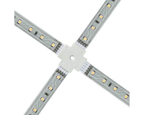 LED-strip verbindingsstuk met vier aansluitingen