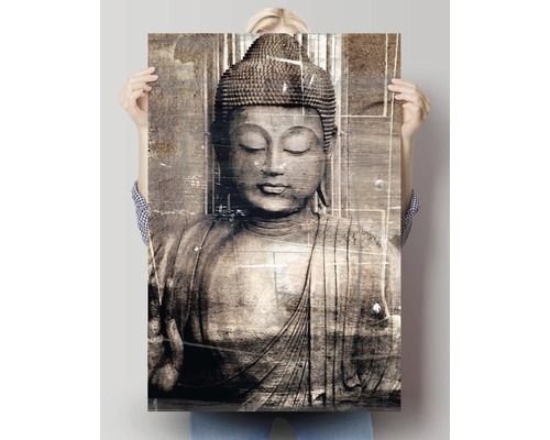 Canvas schilderij met Boeddha motief voor wanddecoratie