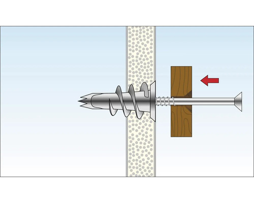 Illustratie van een gipsplaatplugmontage in een wand