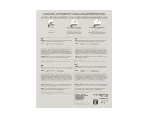 Instructies voor plantenvoeding