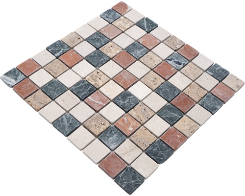 Vierkante mozaïektegels van natuursteen