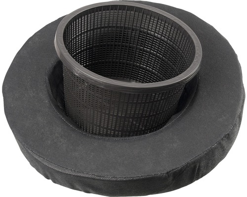 Zwembadskimmer met korf en textiel filter