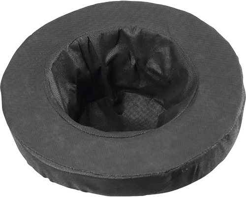 Zwarte kunststof plantring voor de tuin