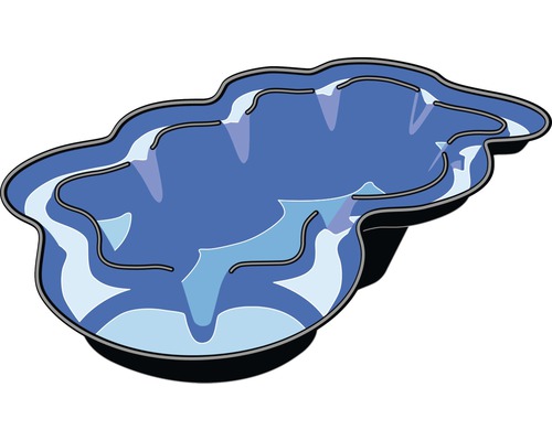 Voorgevormde vijver van kunststof