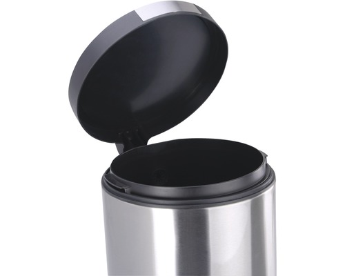 Geopende pedaalemmer van roestvrij staal