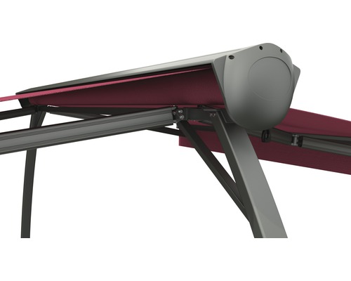 Close-up van een zonnescherm met frame