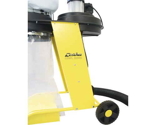 Afzuigsysteem met chassis en Lesina ABSL 3000 logo