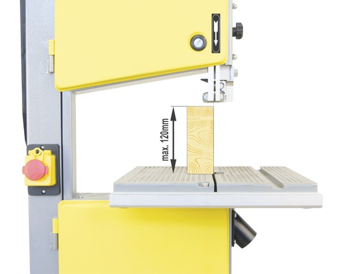 Bandzaag met houten snede tot maximaal 120 millimeter hoogte