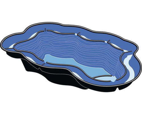 Voorgevormde vijver van kunststof