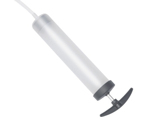 Vetspuit met slang voor het smeren van machineonderdelen