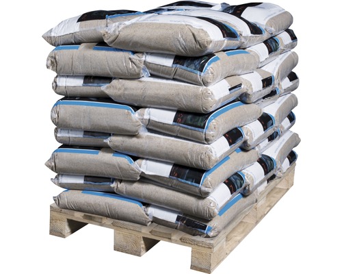 Pallet met zakken zand