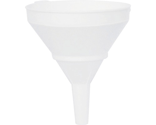 Witte trechter van kunststof