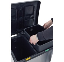 EKO Pedaalemmer Rejoice recycling mat RVS 2x30 l-thumb-2
