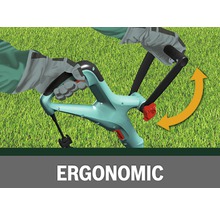 Tuingereedschap met ergonomische handgreep voor grondbewerking