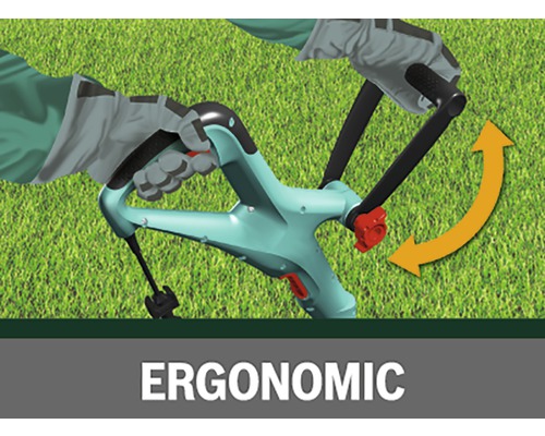 Tuingereedschap met ergonomische handgreep voor grondbewerking