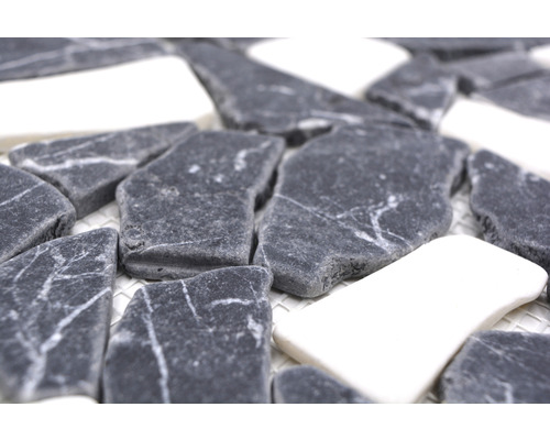 Detailopname van mozaïektegels van steen