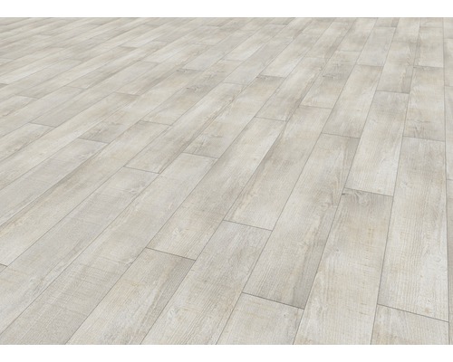 Geïnstalleerde laminaatvloer in houtlook