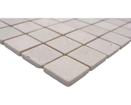 Natuursteen mozaïektegels in diamantpatroon