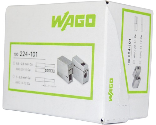 Wago 224-101 lasdoosklemmen in doos