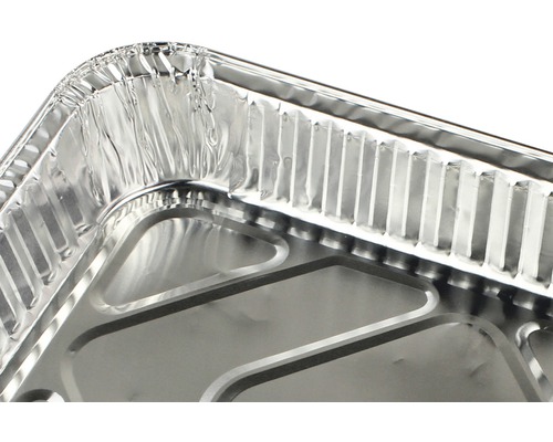 Detailopname van een aluminium braadslede