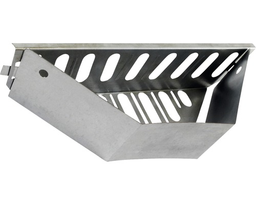 Metalen opvangbak met uitsparingen