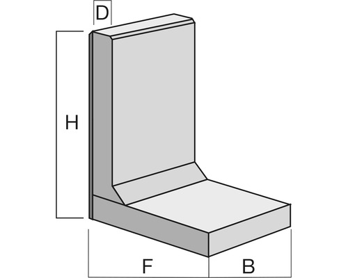Illustratie van een hoeksteen met hoogte-aanduiding