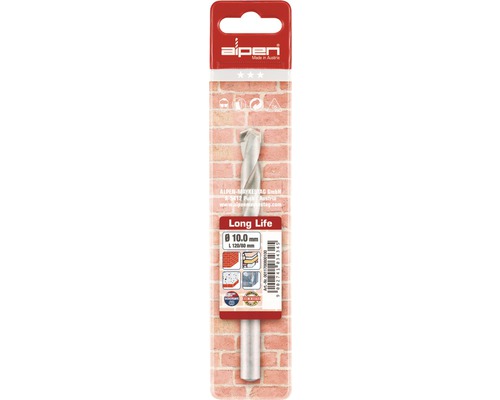 Alpen Long Life steenboor, diameter 10 millimeter