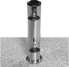 Drankdispenser van roestvrij staal met Doppler logo