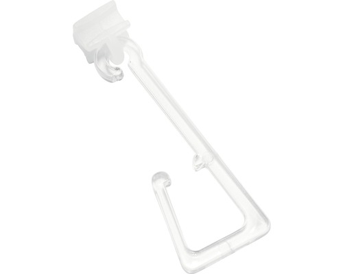 Gordijnhaak van kunststof