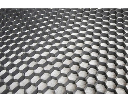 Close-up van gazonroosters voor bodemversteviging