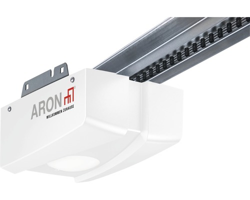 Poortaandrijving met ketting en ARON logo