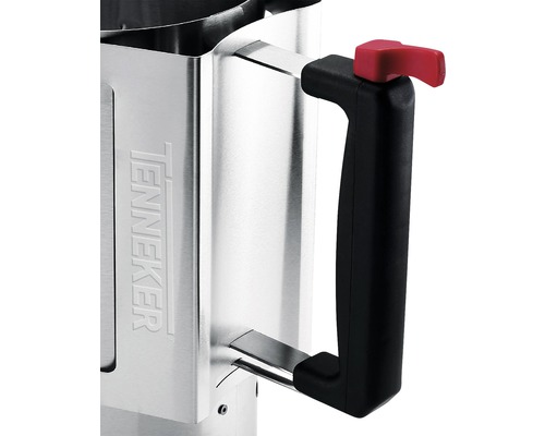 Detailopname van een brikettenstarter met handvat