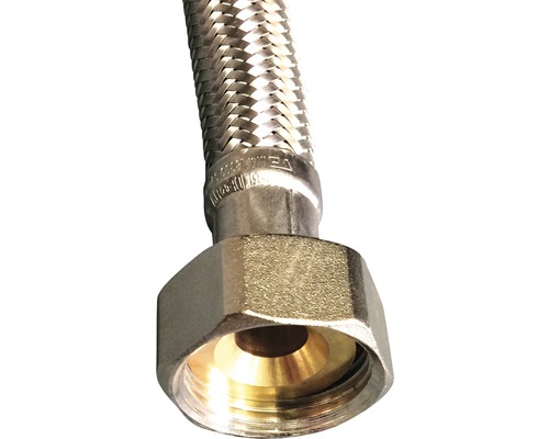 Flexibele metalen slang met messing aansluiting