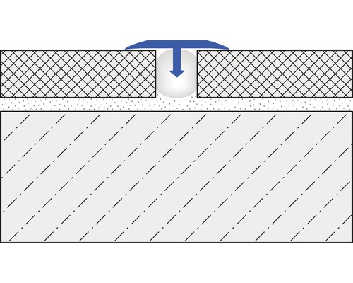 DURAL Scheidings- en afdekprofiel T-Floor zilver 8 mm x 100 cm