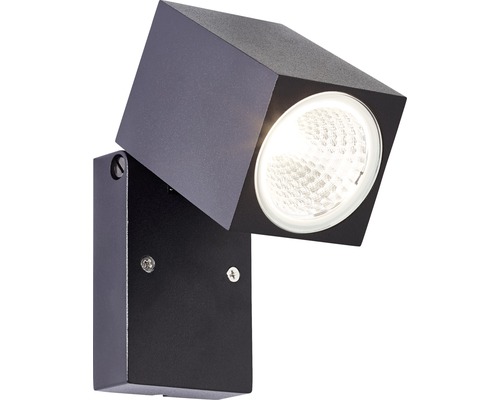 Draaibare wandlamp van metaal met lamp