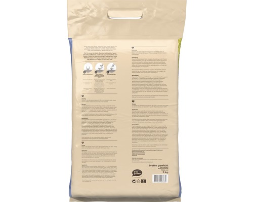 Verpakking potgrond met een nettogewicht van 5 kg