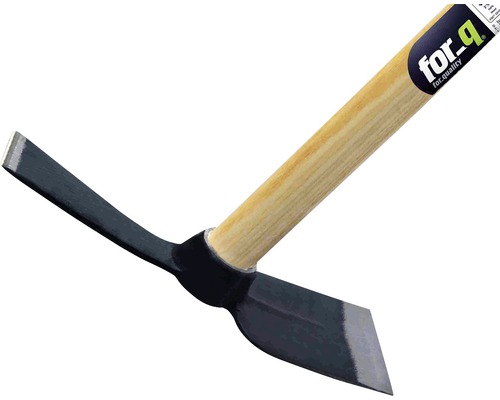 for_q Logo Schoffel met houten handvat