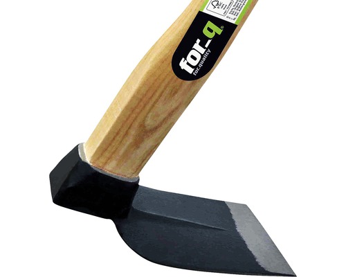 Tuingereedschap met houten handvat en stalen blad