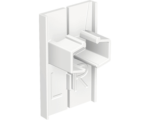 Kunststof steun met de markering links en rechts