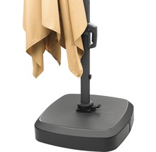 Vierkante parasolvoet met parasol