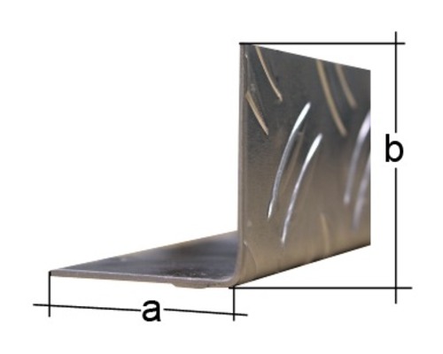 Aluminium hoekprofiel met maatvoering