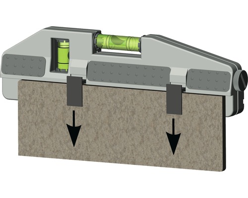 Waterpas met markeringshulp voor verticale uitlijning