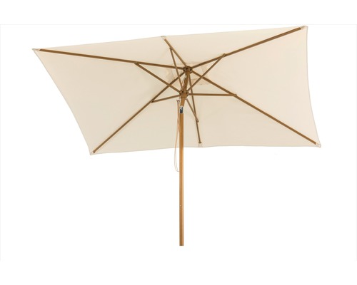 Rechthoekige parasol met houten frame