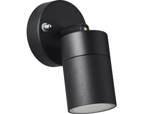 Zwarte wandlamp voor wandmontage