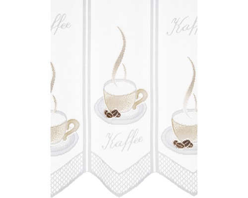 Gordijn met koffiemotief voor raamdecoratie