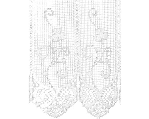 Gordijn met open details en plantmotieven