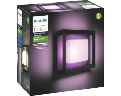 Verpakking van een Philips Hue White and Color Ambiance buitenwandlamp